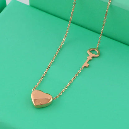 Heart & Key Harmony Necklace