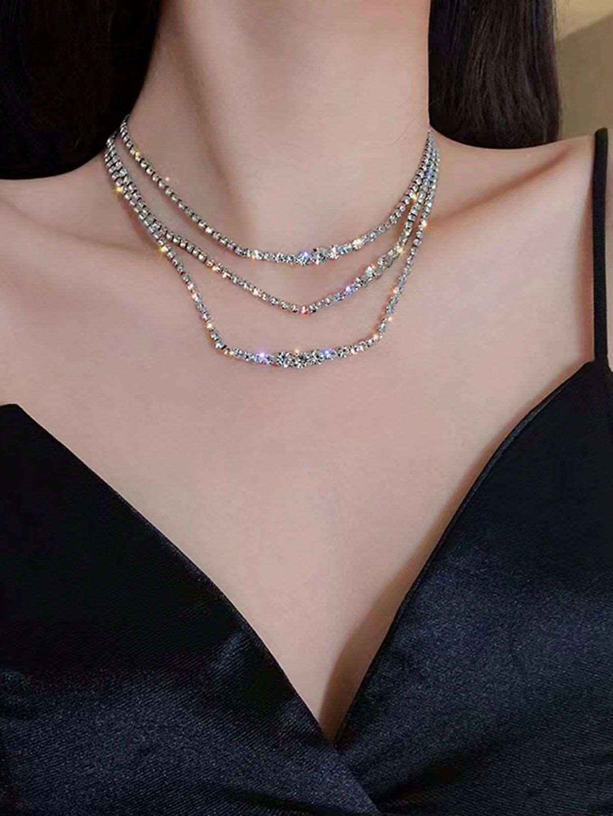 Rhinestone Choker Necklace