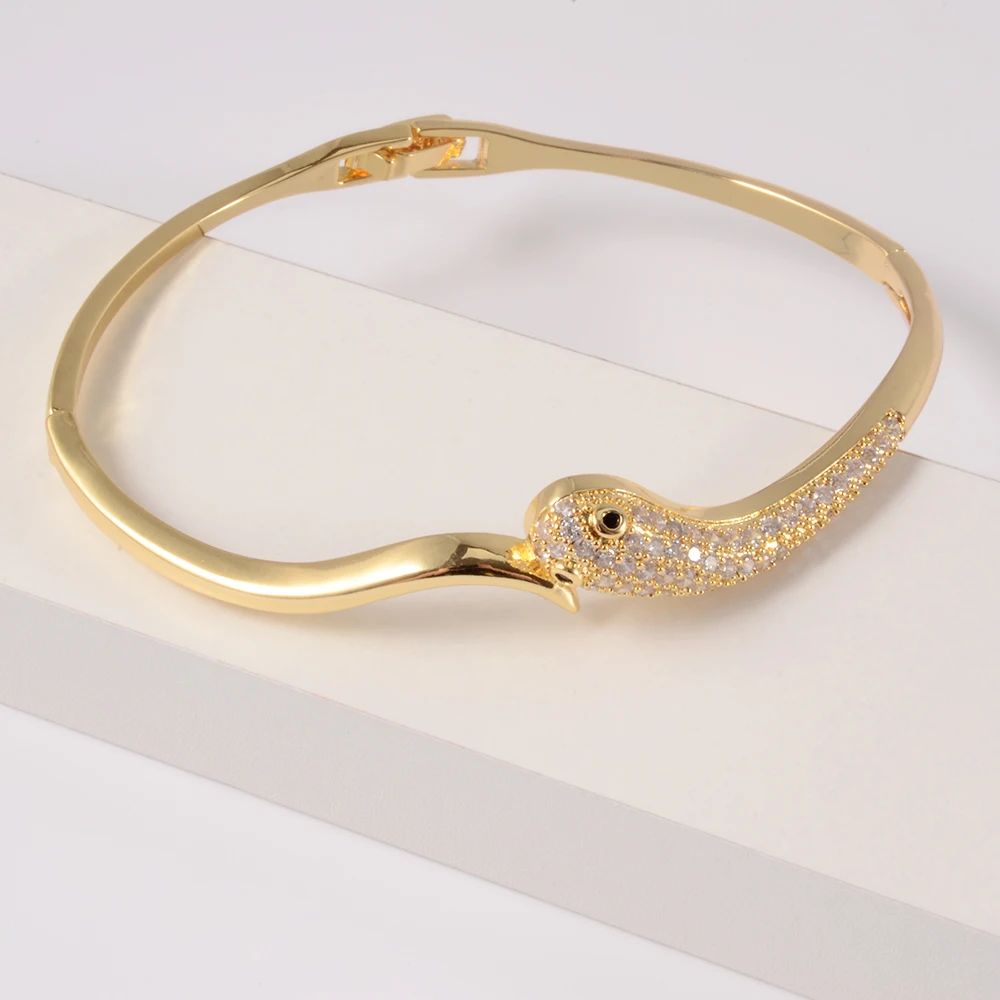 Gold Plated Snake Bracelet