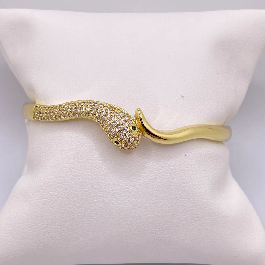 Gold Plated Snake Bracelet