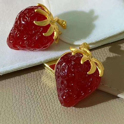 Strawberry Charm Earrings