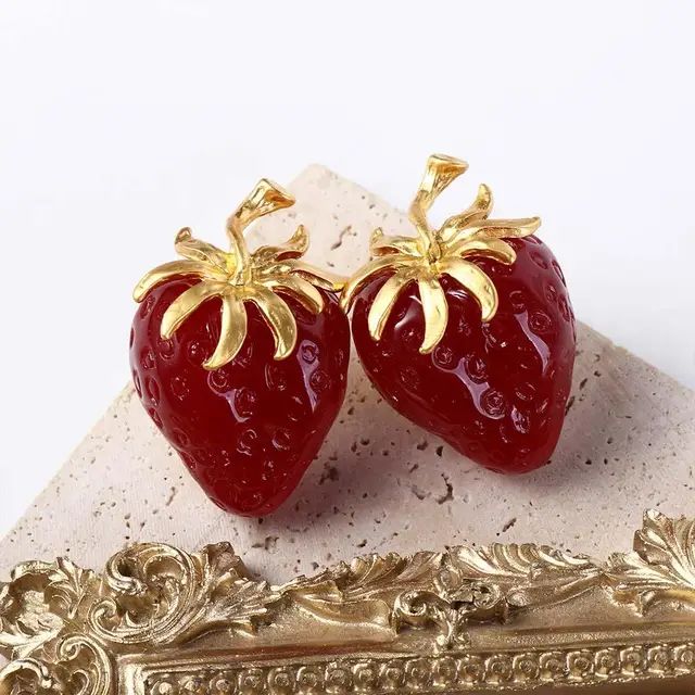 Strawberry Charm Earrings