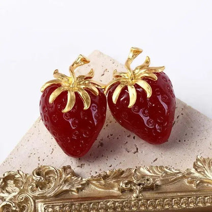 Strawberry Charm Earrings