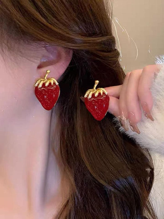 Strawberry Charm Earrings