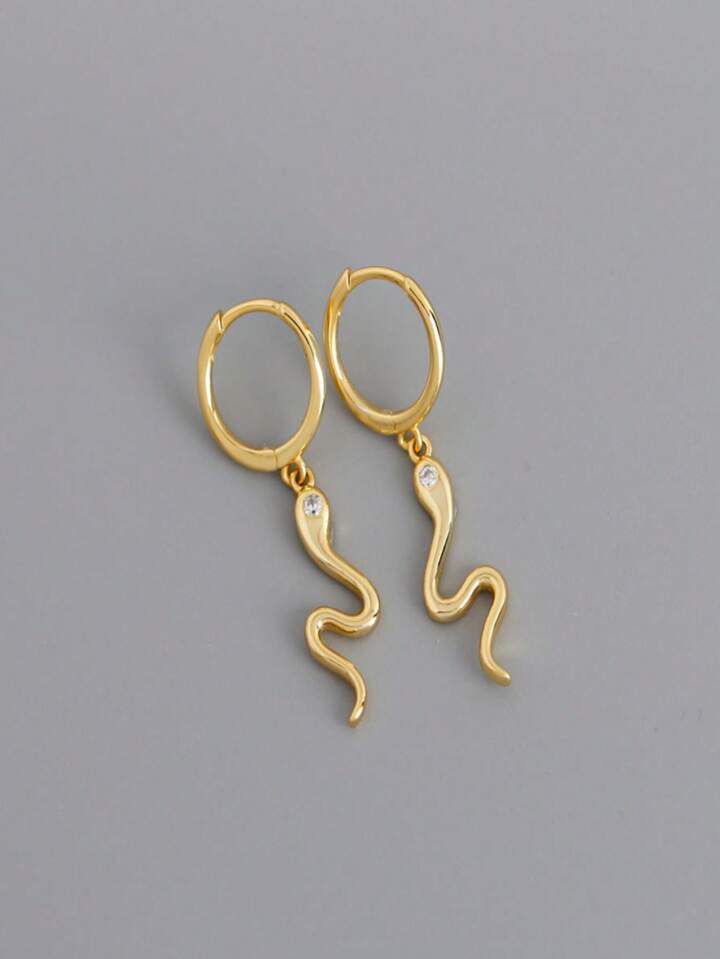 Wavy Statement Snake Earrings