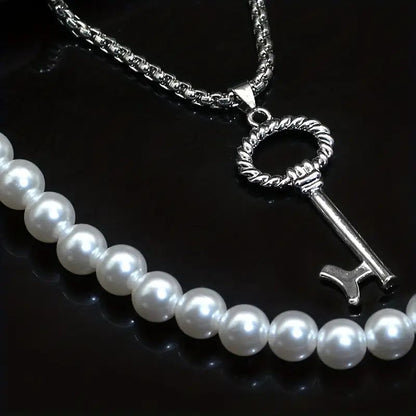 Pearl & Key Signature Pendant