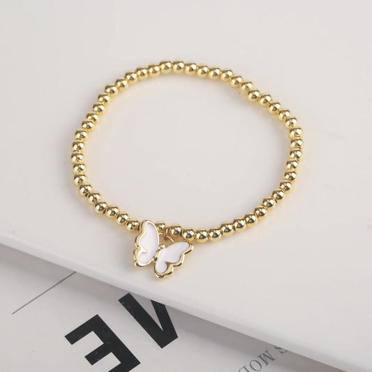 Butterfly Drops Oil Ball String Bracelet