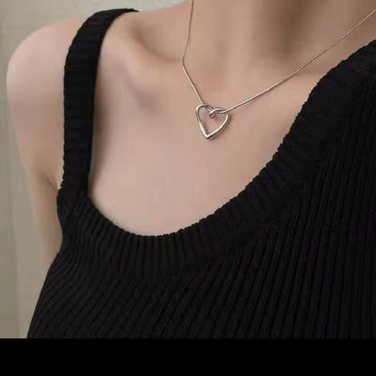 Alloy Heart Clavicle Necklace