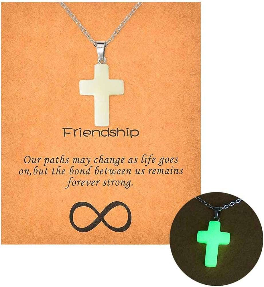 Friendship Heart Pendant Glow Necklace