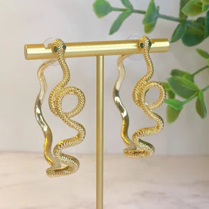 Black-Eyed Snake Earring