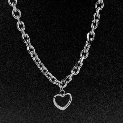 Devoted Heart Heavy Choker Necklace