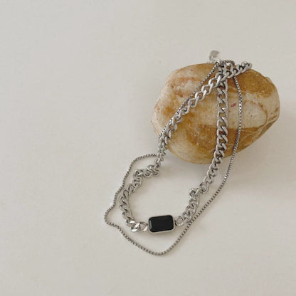 Black Onyx Crystal Necklace