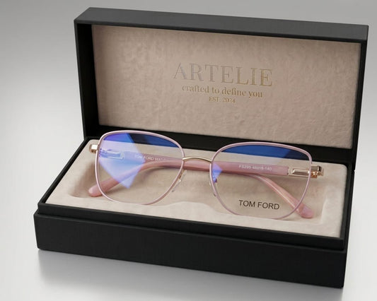 Tom Ford Cat - Eye Optical Frames – Pink & Rose Gold Metal Glasses - My Store