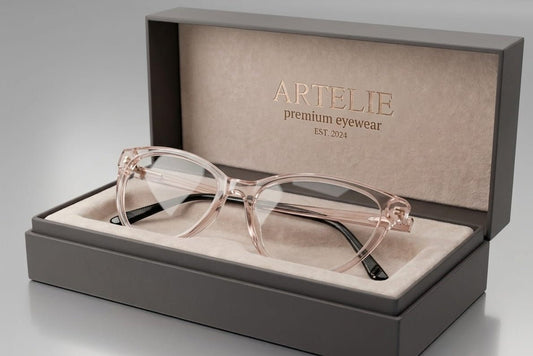 Artelie Cat - Eye Optical Frames – Crystal Clear Transparent Acetate Glasses - My Store