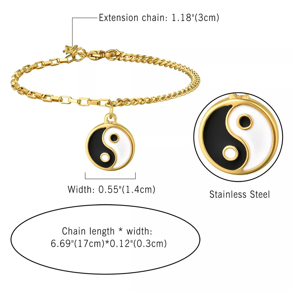 Yin Yang Anklet