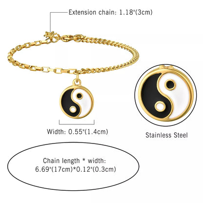 Yin Yang Anklet